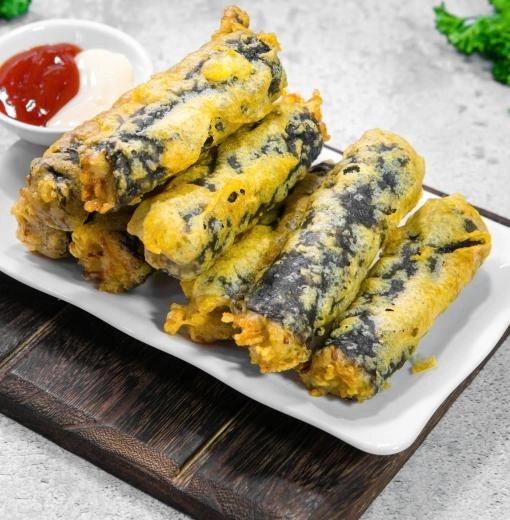 Miến cuộn lá kim 김말이