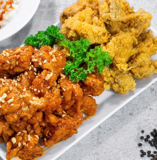 Gà ban ban 반반 치킨