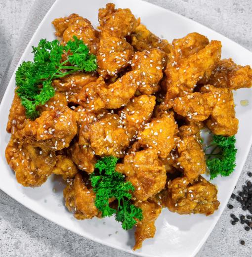 Gà sốt cay 순살 강정
