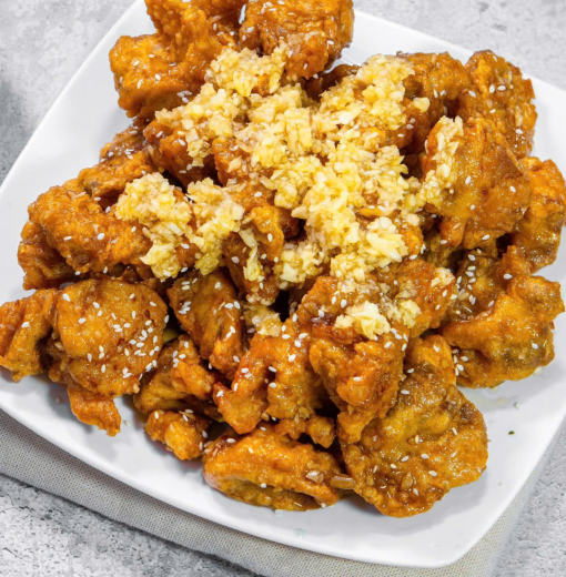 Gà sốt tỏi 마늘 치킨
